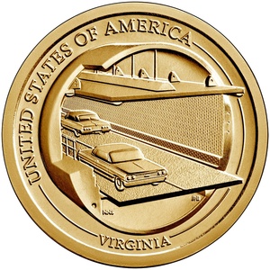2021 1-dollar - D - Virginia reverse